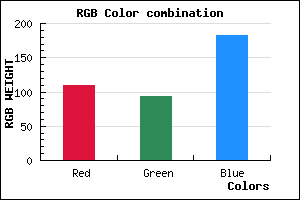 rgb background color #6D5DB7 mixer