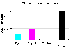 #6E657C color CMYK mixer