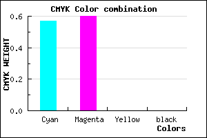 #6E65FE color CMYK mixer