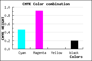 #6E12CB color CMYK mixer