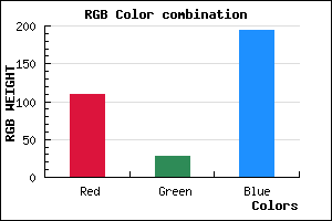 rgb background color #6E1CC2 mixer