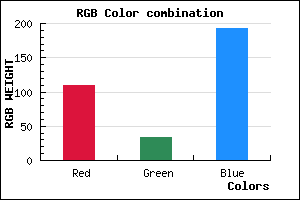 rgb background color #6E21C1 mixer