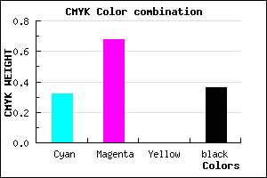 #6E34A2 color CMYK mixer