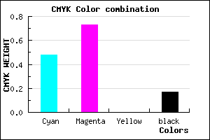 #6E39D3 color CMYK mixer
