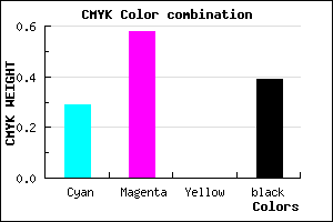 #6E419B color CMYK mixer