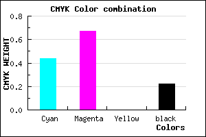 #6E42C6 color CMYK mixer