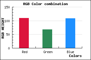 rgb background color #6E446C mixer