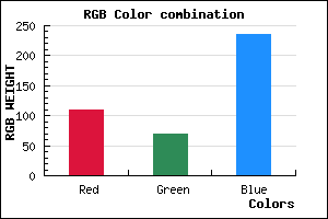 rgb background color #6E45EC mixer