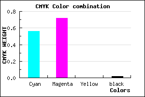 #6E45F9 color CMYK mixer