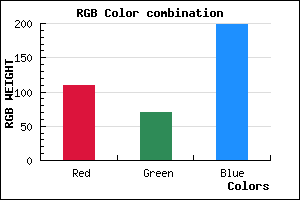 rgb background color #6E46C6 mixer