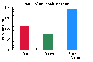rgb background color #6E49C0 mixer