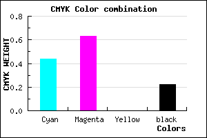 #6E49C6 color CMYK mixer