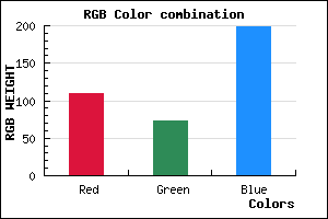 rgb background color #6E49C6 mixer