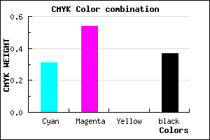 #6E4AA0 color CMYK mixer