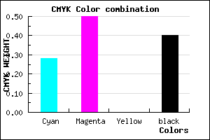 #6E4C99 color CMYK mixer