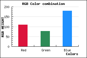 rgb background color #6E4DB3 mixer