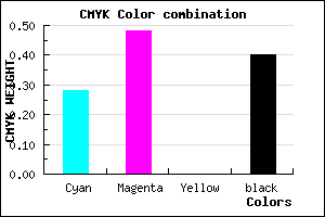 #6E4F99 color CMYK mixer