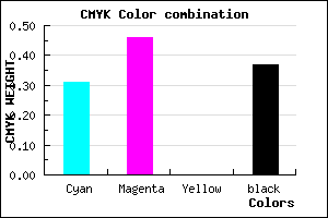 #6E56A0 color CMYK mixer