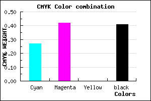 #6E5796 color CMYK mixer