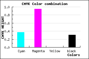 #6E09AF color CMYK mixer