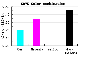 #6E5B89 color CMYK mixer