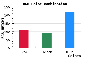 rgb background color #6E5CDC mixer
