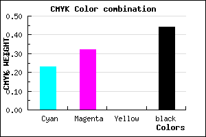 #6E618F color CMYK mixer