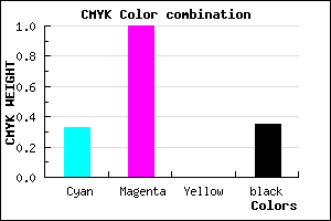 #6F00A5 color CMYK mixer