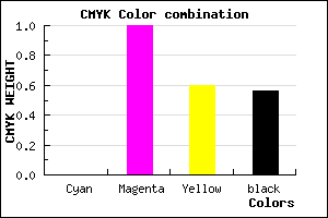 #6F002C color CMYK mixer