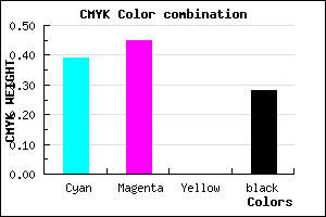 #6F65B7 color CMYK mixer
