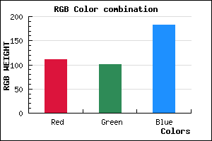 rgb background color #6F65B7 mixer