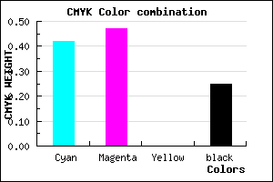 #6F65BF color CMYK mixer
