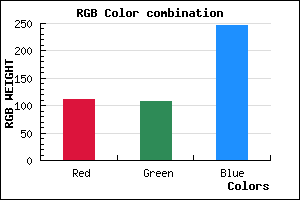 rgb background color #6F6CF6 mixer