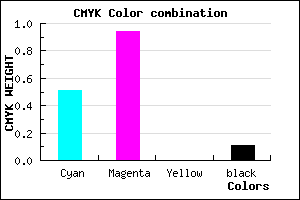 #6F0DE3 color CMYK mixer