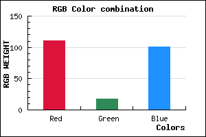 rgb background color #6F1265 mixer