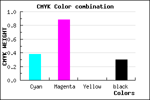 #6F15B3 color CMYK mixer