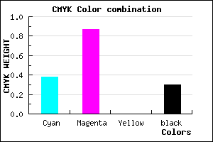 #6F17B2 color CMYK mixer