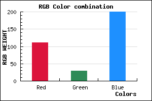 rgb background color #6F1DC8 mixer