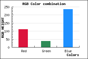 rgb background color #6F26EC mixer