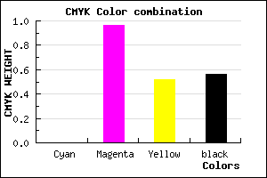#6F0435 color CMYK mixer