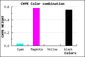 #6F3072 color CMYK mixer