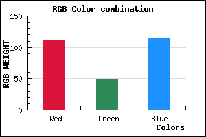 rgb background color #6F3072 mixer