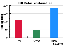 rgb background color #6F30B8 mixer