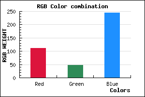 rgb background color #6F30F4 mixer