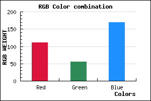rgb background color #6F38AA mixer
