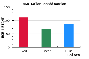 rgb background color #6F4357 mixer
