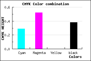 #6F4B9D color CMYK mixer
