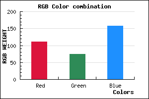 rgb background color #6F4B9D mixer