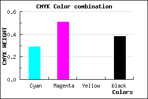 #6F4D9D color CMYK mixer