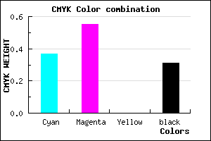 #6F50B0 color CMYK mixer